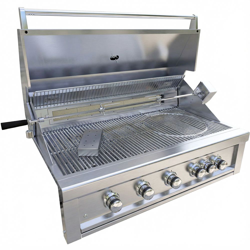 Sunstone® 5-Burner Pro-Sear Infrared Grill Ruby Series – Ultimate High-Performance Outdoor Cooking Station | RUBY5BIR