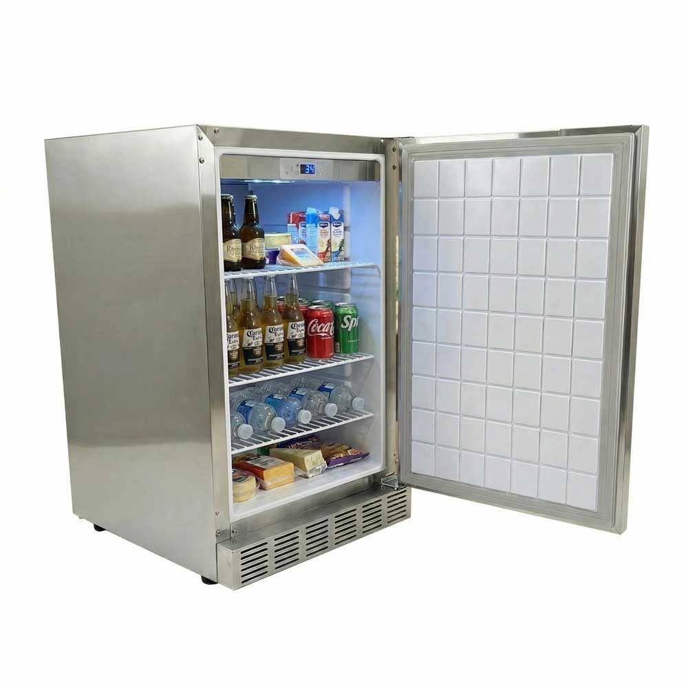 Sunstone® SAPFR21PRO Outdoor Refrigerator – Premium Compact 4.1 Cu. Ft. Under Counter Fridge for Outdoor Kitchen