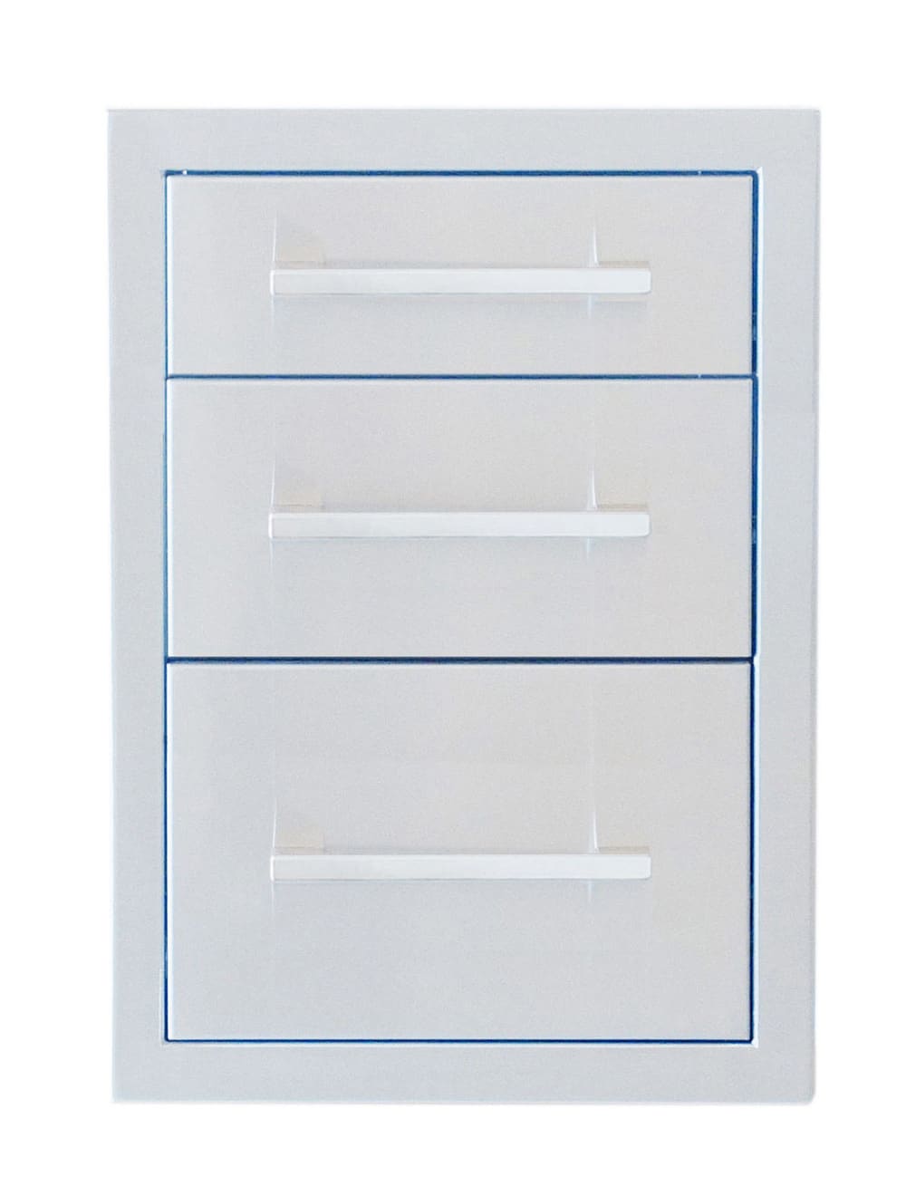 Sunstone® Beveled Frame Triple Drawer Signature Series 18-Inch – Ultimate Durable Outdoor Kitchen Storage | BA-TD18