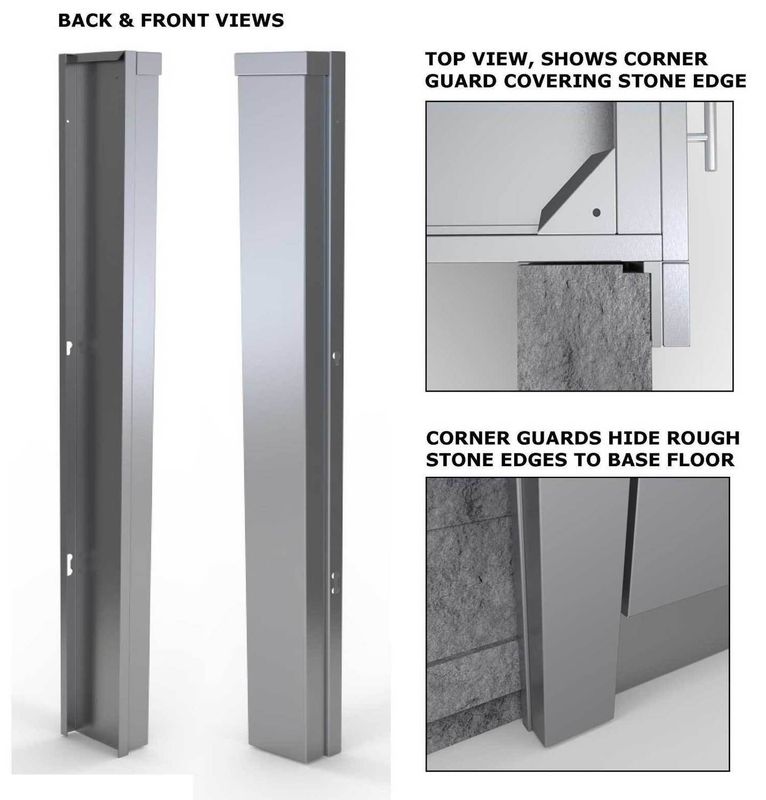 3" End Corner Guard Panel for Right Side of Base Cabinets - SCC3ENDSPR