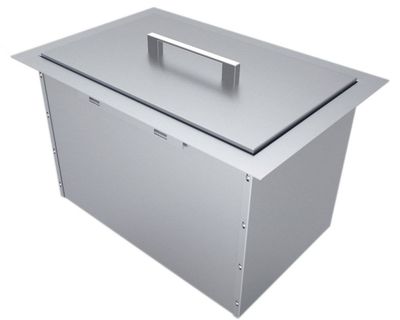 Ultimate Over/Under Insulated Ice Box – 304 Stainless Steel Ice Chest B‑IC14