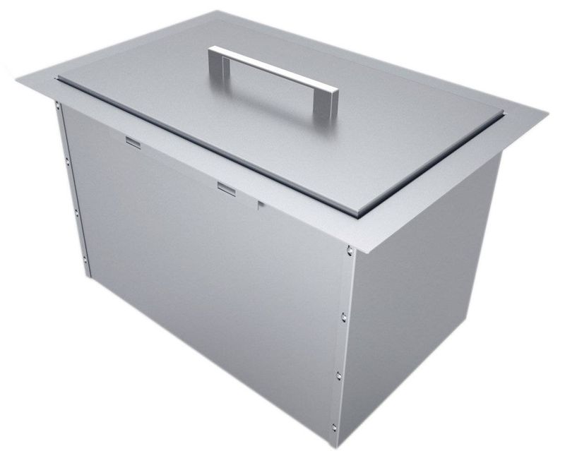 Ultimate Over/Under Insulated Ice Box – 304 Stainless Steel Ice Chest B‑IC14
