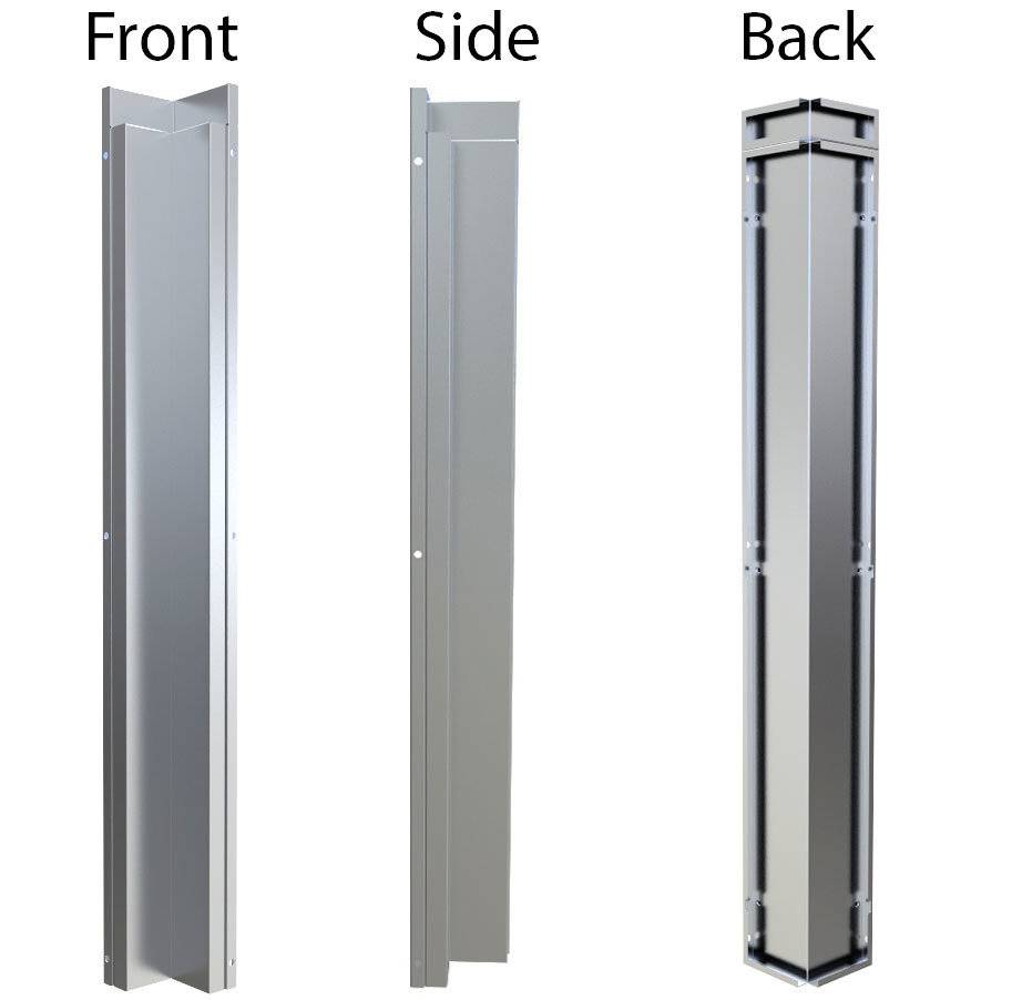 3″ x 3″ 90 Degree Corner Spacer Panel for Full Height Wall Cabinet Front  – SWC3SP90