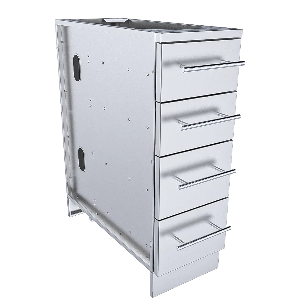 Sunstone 12" 4 Multi Drawer Storage Base Cabinet