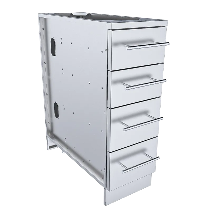 Sunstone 12" 4 Multi Drawer Storage Base Cabinet