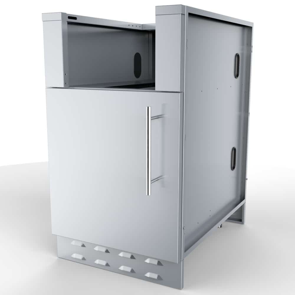 20" Sunstone Appliance Cabinet for UpTo 14-1/2 In. Cut-Out Width Appliance or BarStation w/Left Swing Door  - SAC20CSDL