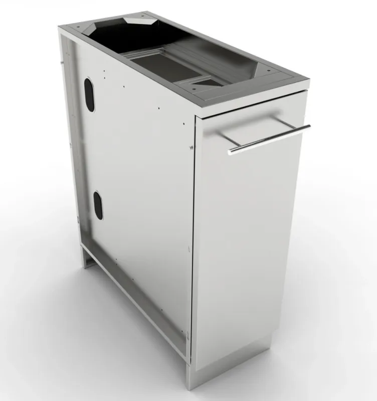 12" Spice Rack Drawer w/Two Removable Bins  - Item No. SBC12SSRD