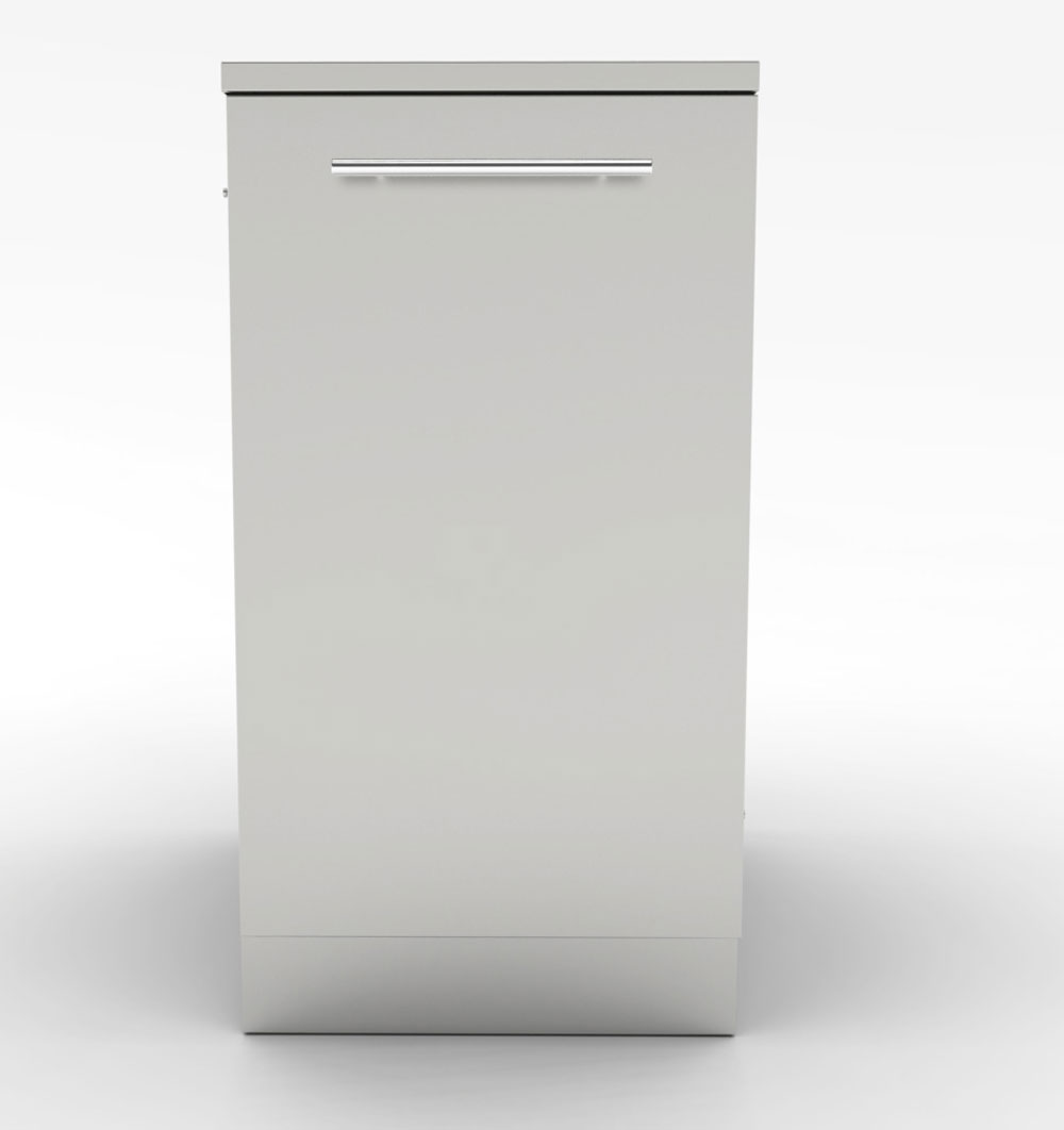 18″ Trash Drawer Cabinet w/Two Top Loading Bins – SBC18STRD