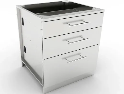 30" Large Triple Drawer Base Cabinet  - Item No. SBC30STD