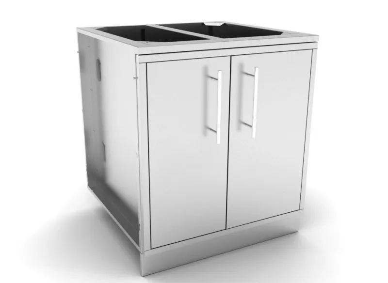 30" Weather Sealed Dry Storage Pantry with Multi-Drawers and shelves  - Item No. SBC30DSPC