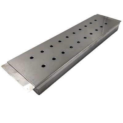 Stainless Steel Smoker Box 15"D x 4"W x 1.25"H - P-CHSM4215