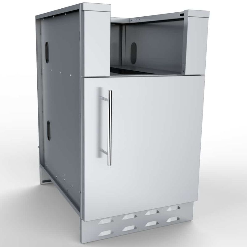 20" Sunstone Appliance Cabinet for UpTo 14-1/2 In. Cut-Out Width Appliance or BarStation w/Right Swing Door  - SAC20CSDR
