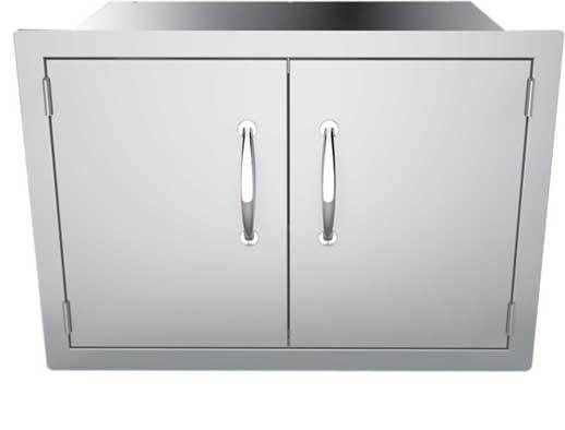 30" Flush Mount Double Door Dry Storage Pantry - DSH30