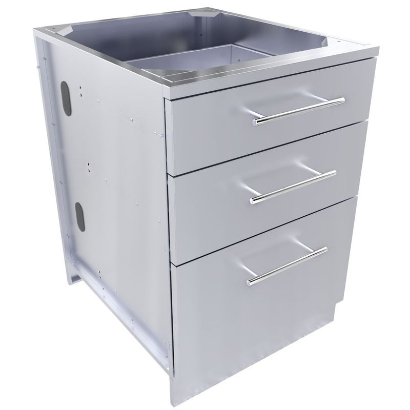 24" Large Triple Drawer Base Cabinet  - Item No. SBC24STD