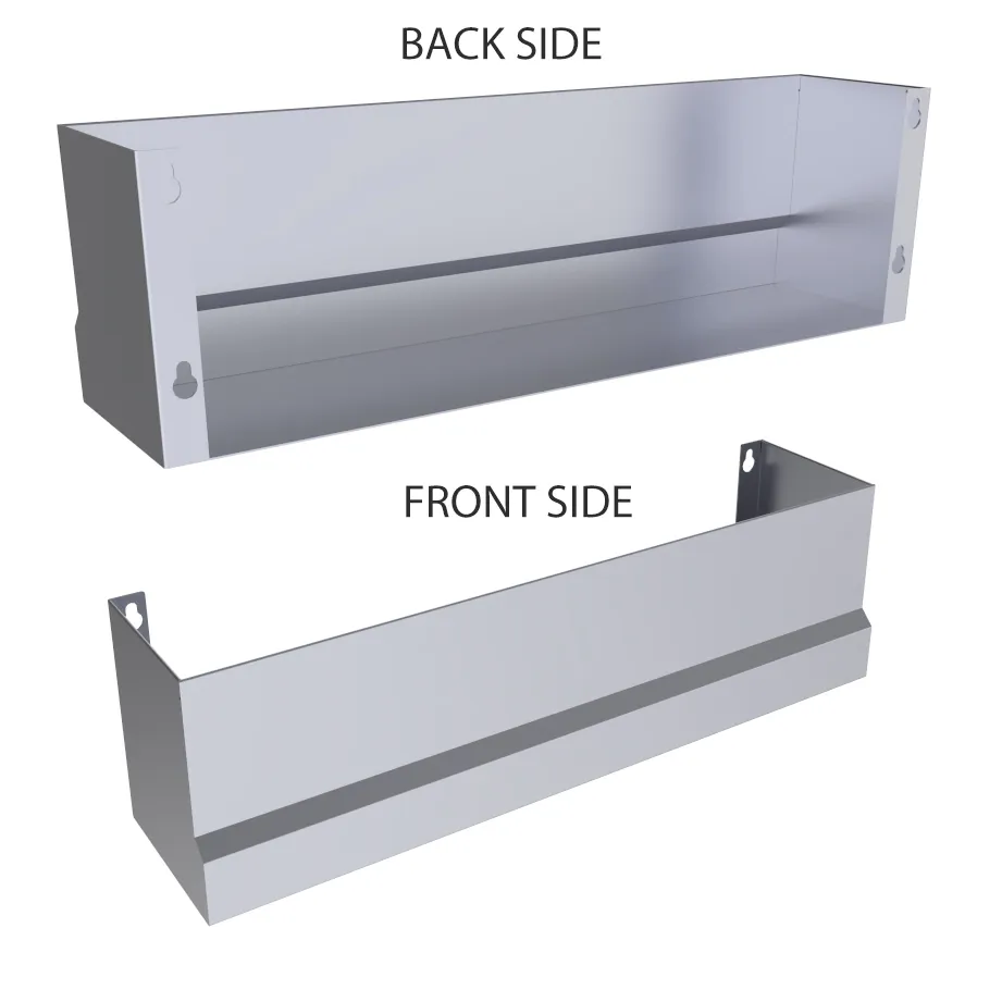 Heavy-Duty Speed Rail Pocket Shelf - Item No:  SCC30KB-SPRAIL