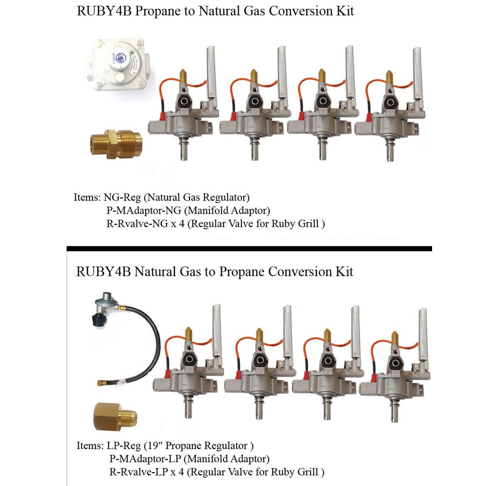 Gas Conversion Kit for 36″ Ruby4B Grill