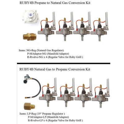 Gas Conversion Kit for 36" Ruby4B Grill