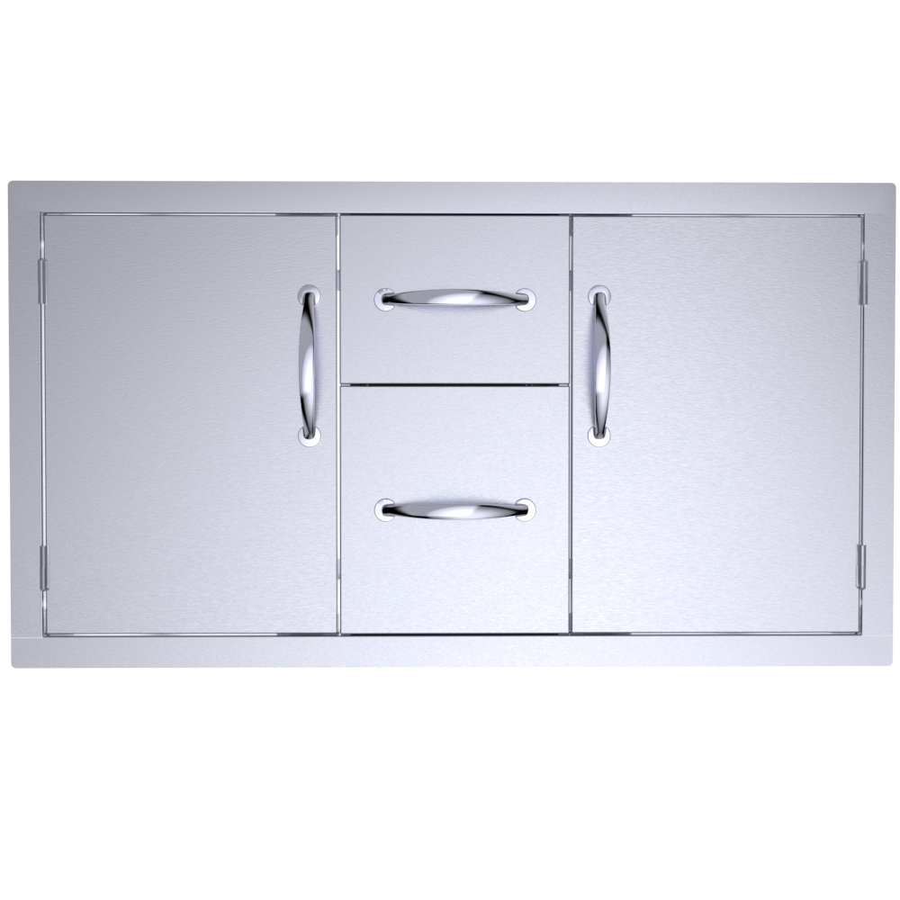 Classic Series 42″ Double Drawer Door Combo – C-DDC42