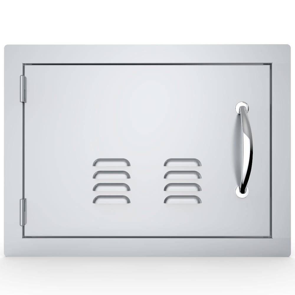 14" x 20" Horizontal Vented Left Swing Single Access Vented Door - A-DH1420-L