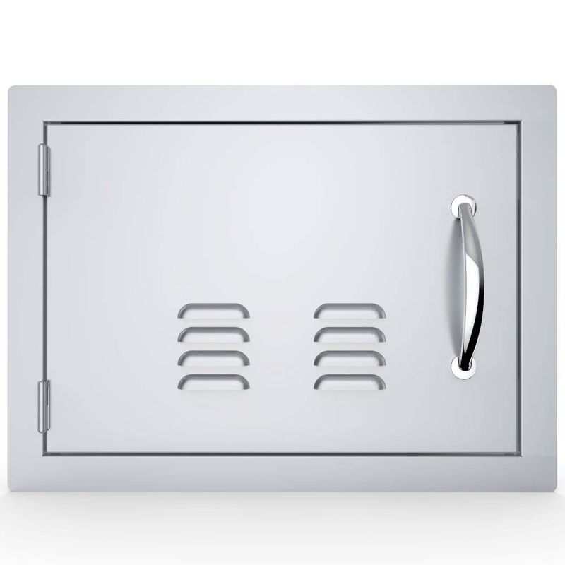 14" x 20" Horizontal Vented Left Swing Single Access Vented Door - A-DH1420-L