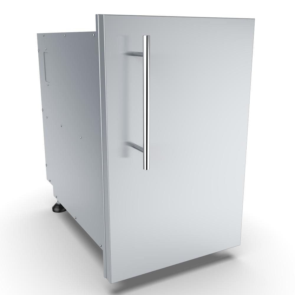 Designer Series Raised Style - 15" Right Swing Door Dry Storage Pantry - DE-DVPR15