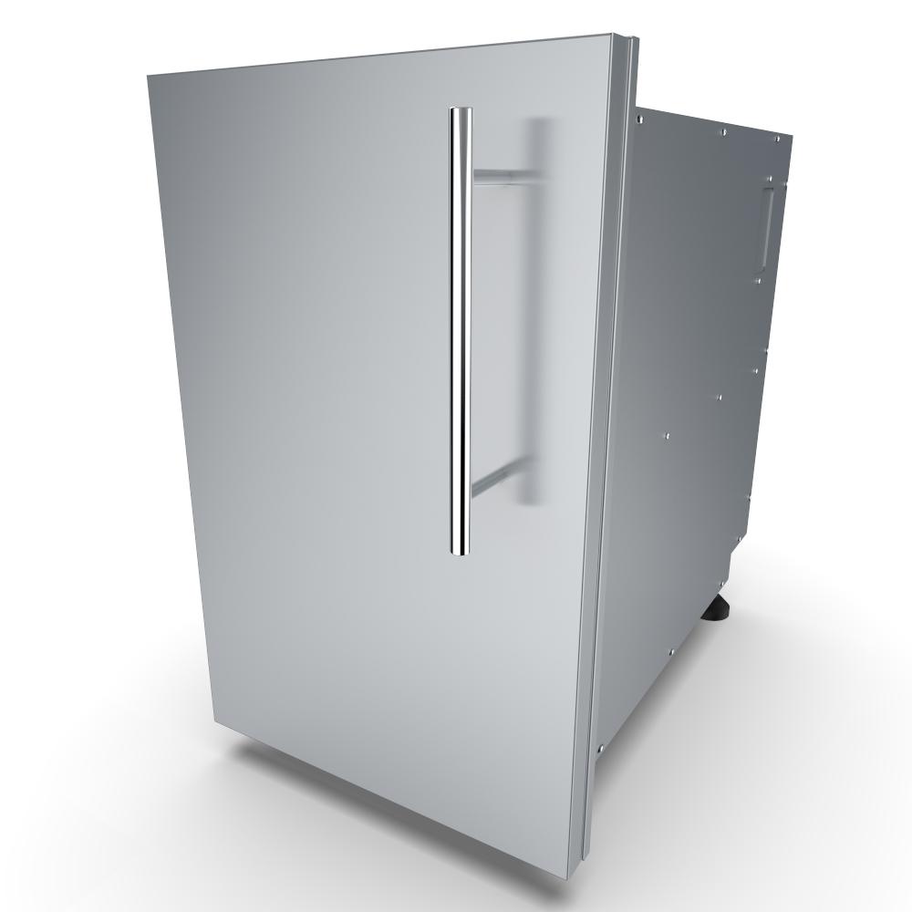 Designer Series Raised Style – 15″ Left Swing Door Dry Storage Pantry – DE-DVPL15