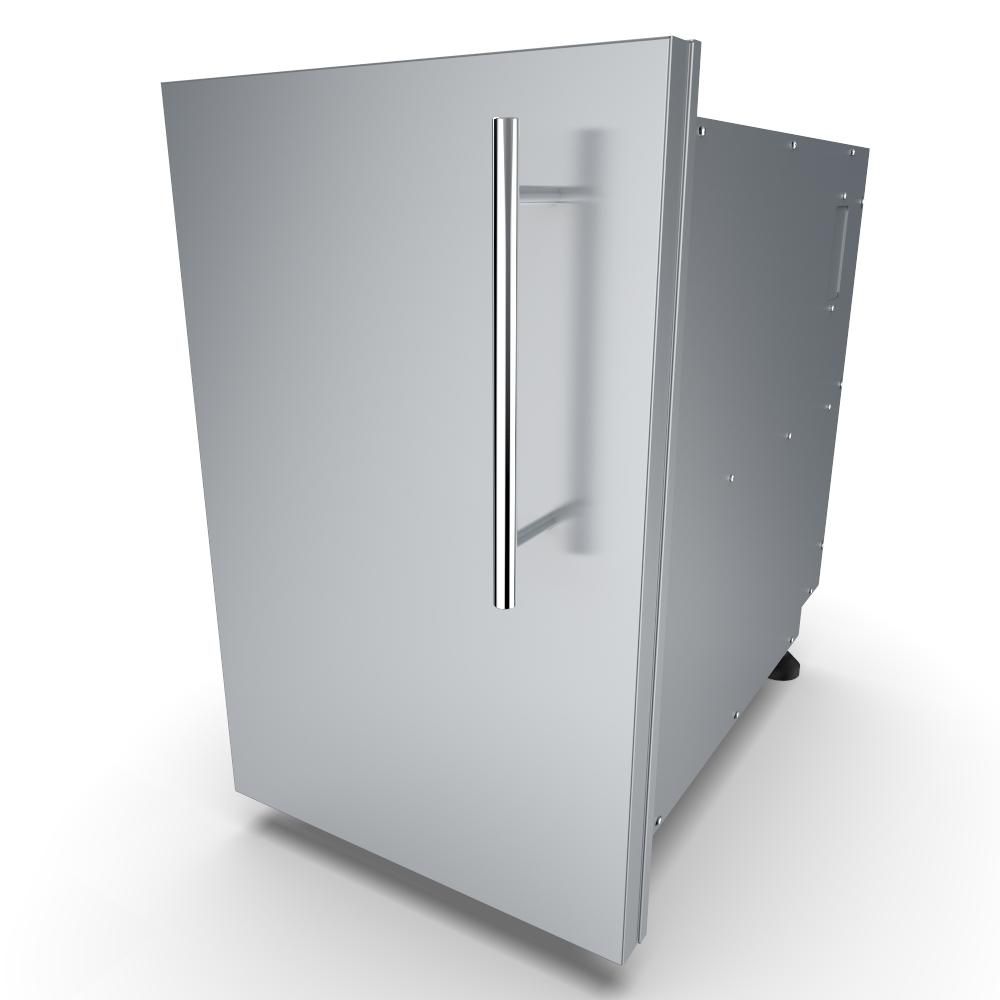 Designer Series Raised Style - 15" Left Swing Door Dry Storage Pantry - DE-DVPL15