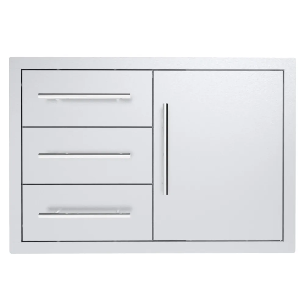 Texan Series 30 Inch Triple Drawer Door Combo