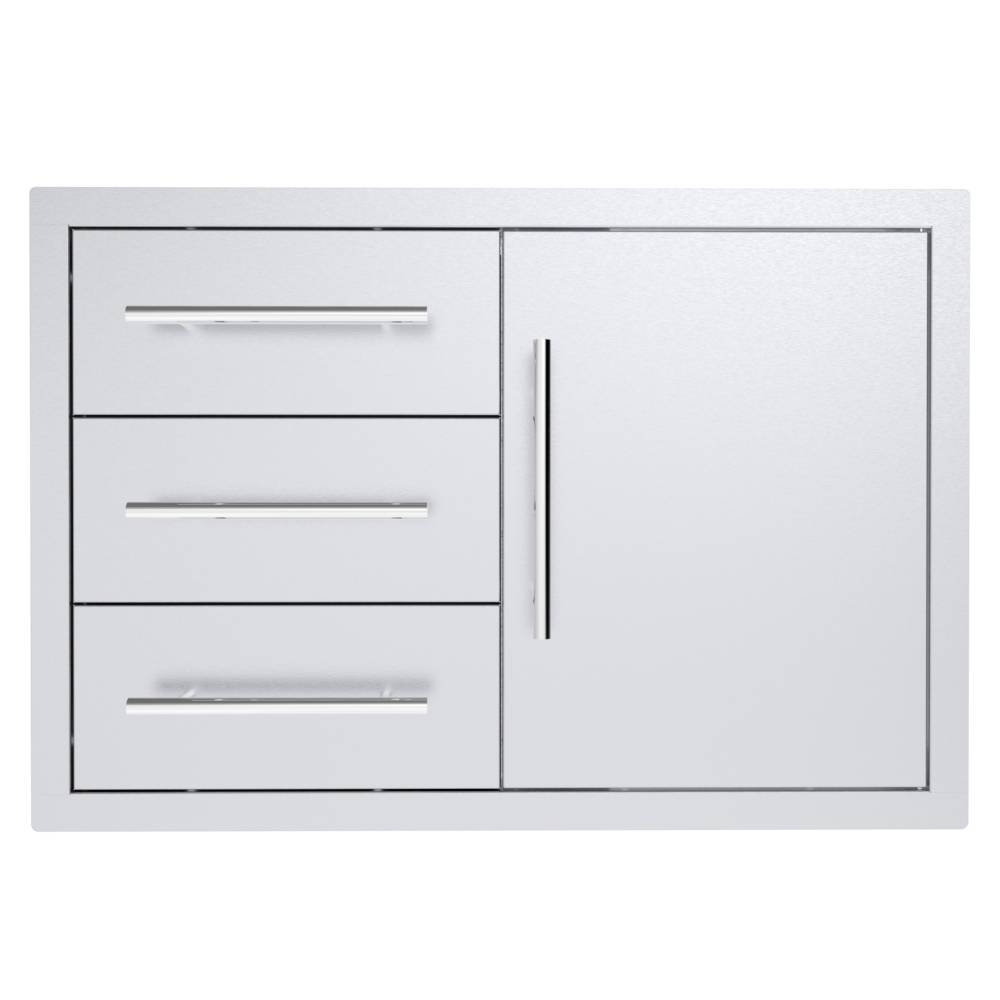 Texan Series 30 Inch Triple Drawer Door Combo – TEX-30TDDC