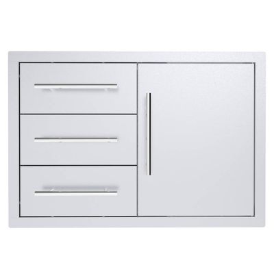 Texan Series 30 Inch Triple Drawer Door Combo - TEX-30TDDC