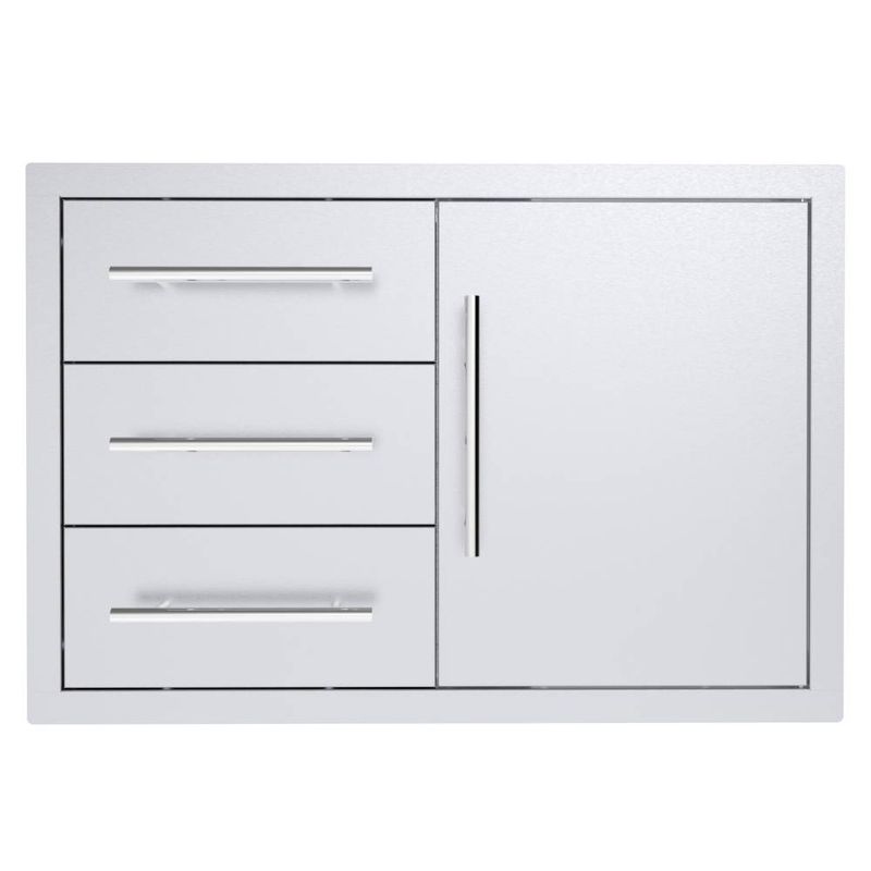Texan Series 30 Inch Triple Drawer Door Combo - TEX-30TDDC