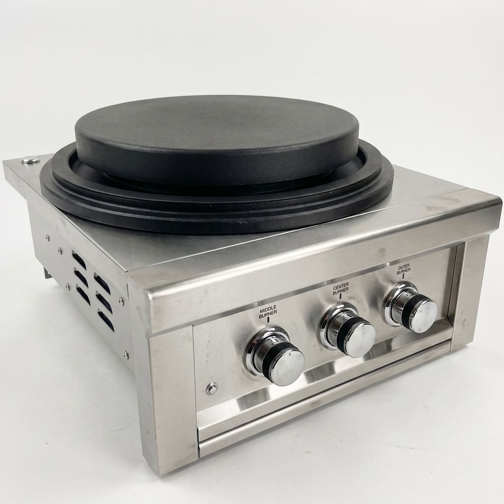 Sunstone 24″ Power Cirque Solid Steel Griddle Package – SUN24PCB‑GD