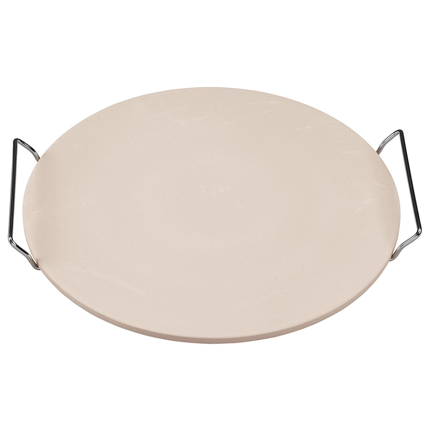 ​15″ Diameter Ceramic Pizza Stone with Rack