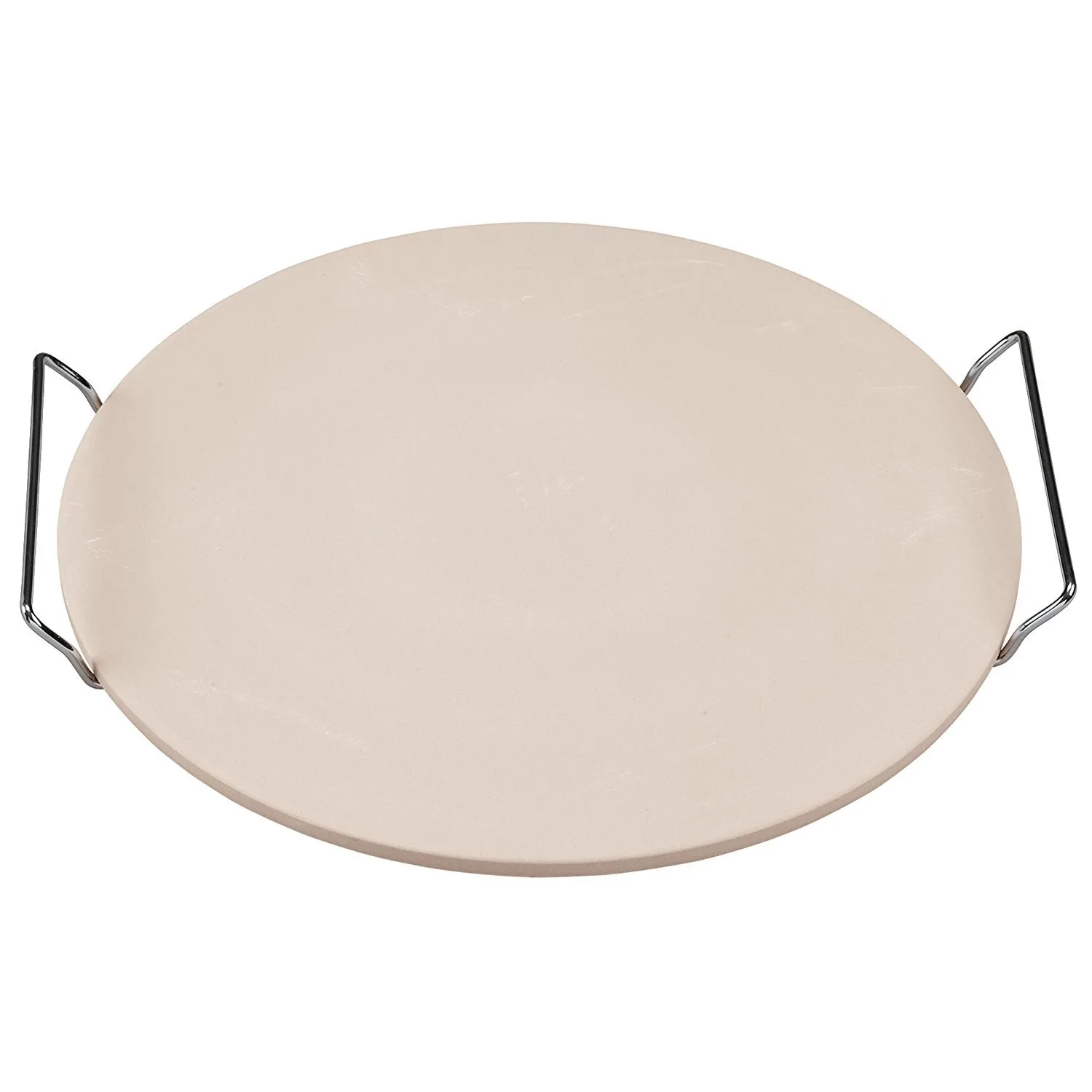 ​15" Diameter Ceramic Pizza Stone with Rack
