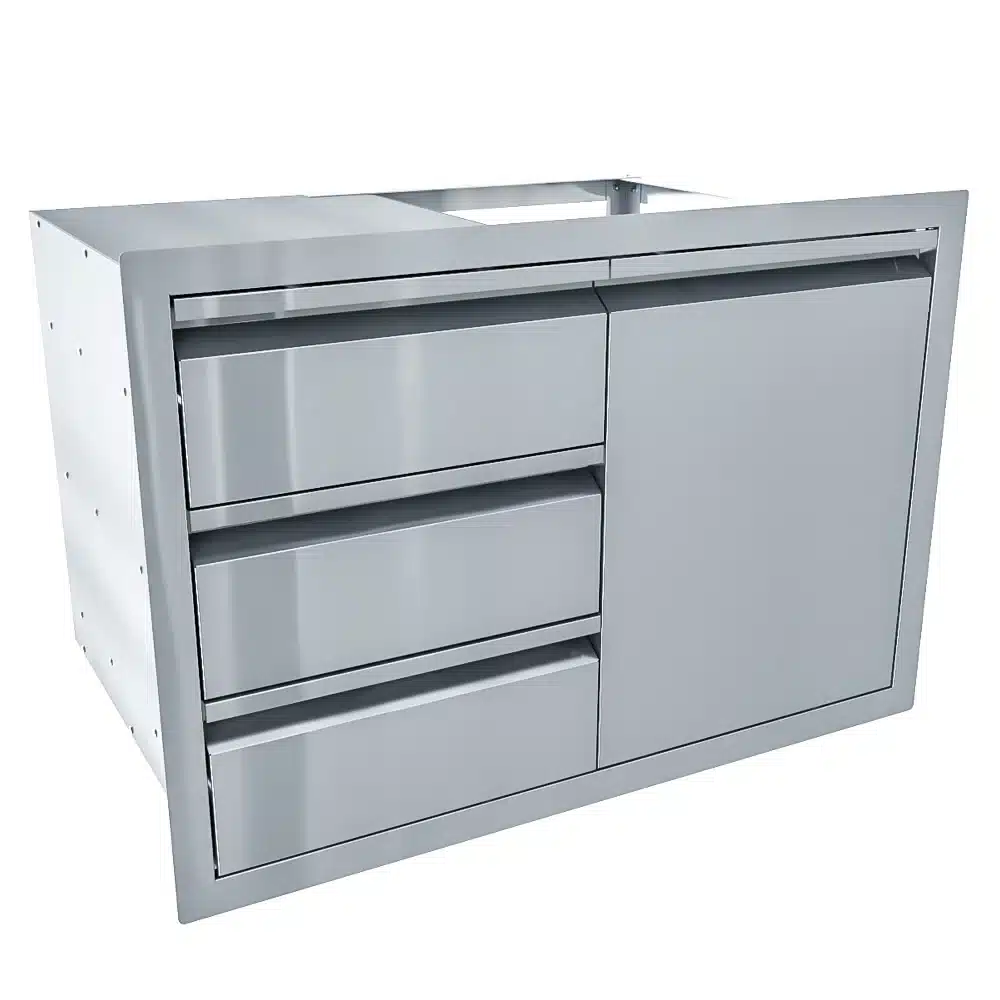 Aruba Series 30″ Triple Drawer Door Combo -ARU-TDC30