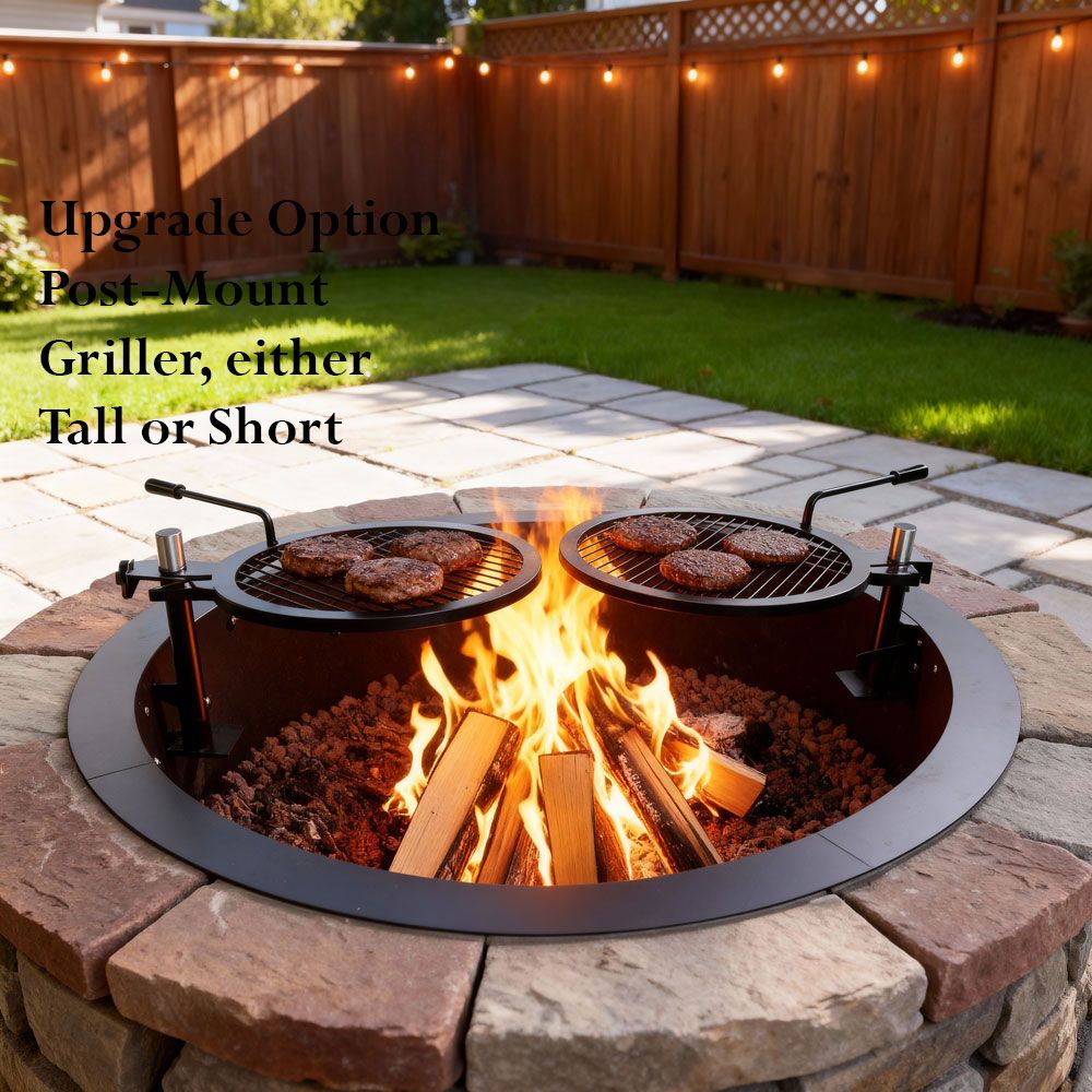StarBBQ™ 48″ Smokeless Fire Pit Insert Dual Grill Package