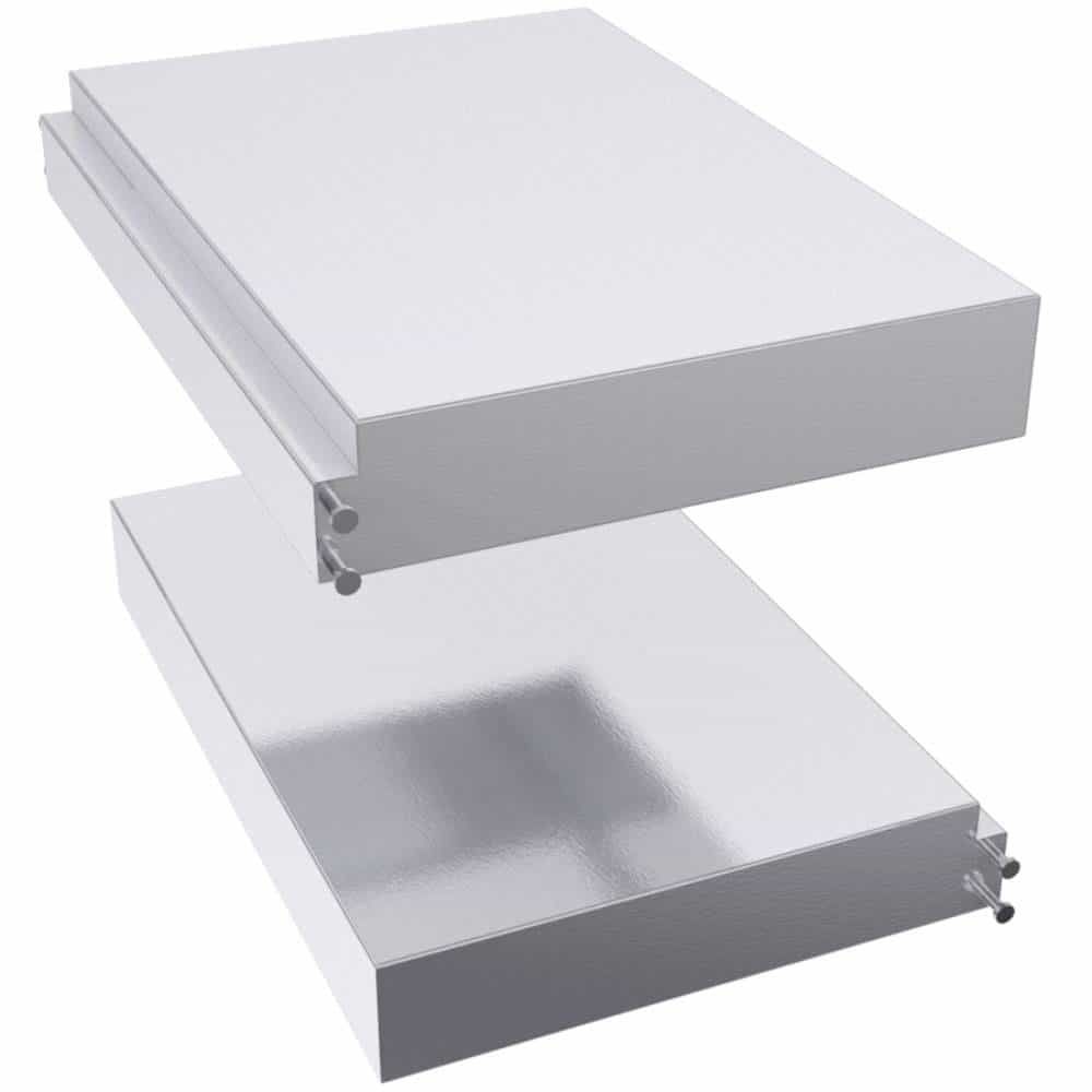 14"W X 20-1/2"D Two adjustable wings w/brackets for grill jacket - SUNJKWING