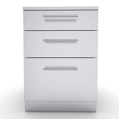 24" Large Triple Drawer Base Cabinet  - SBC24STD