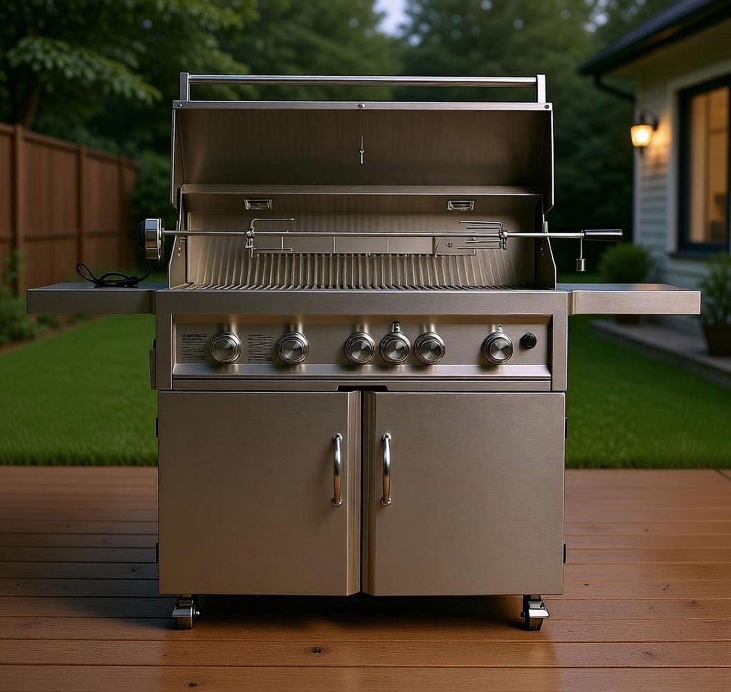 CART5B Stainless Steel Grill Cart – Ultimate Portable Backyard BBQ Station