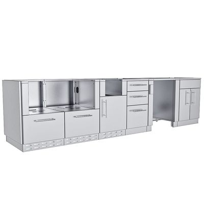 CYPRESS Outdoor Kitchen Island Base Cabinet Package-SBP-CYPRESS/BASE