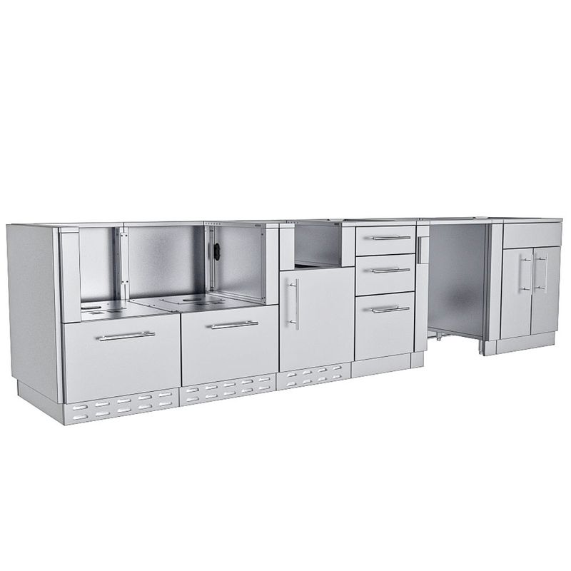 CYPRESS Outdoor Kitchen Island Base Cabinet Package-SBP-CYPRESS/BASE