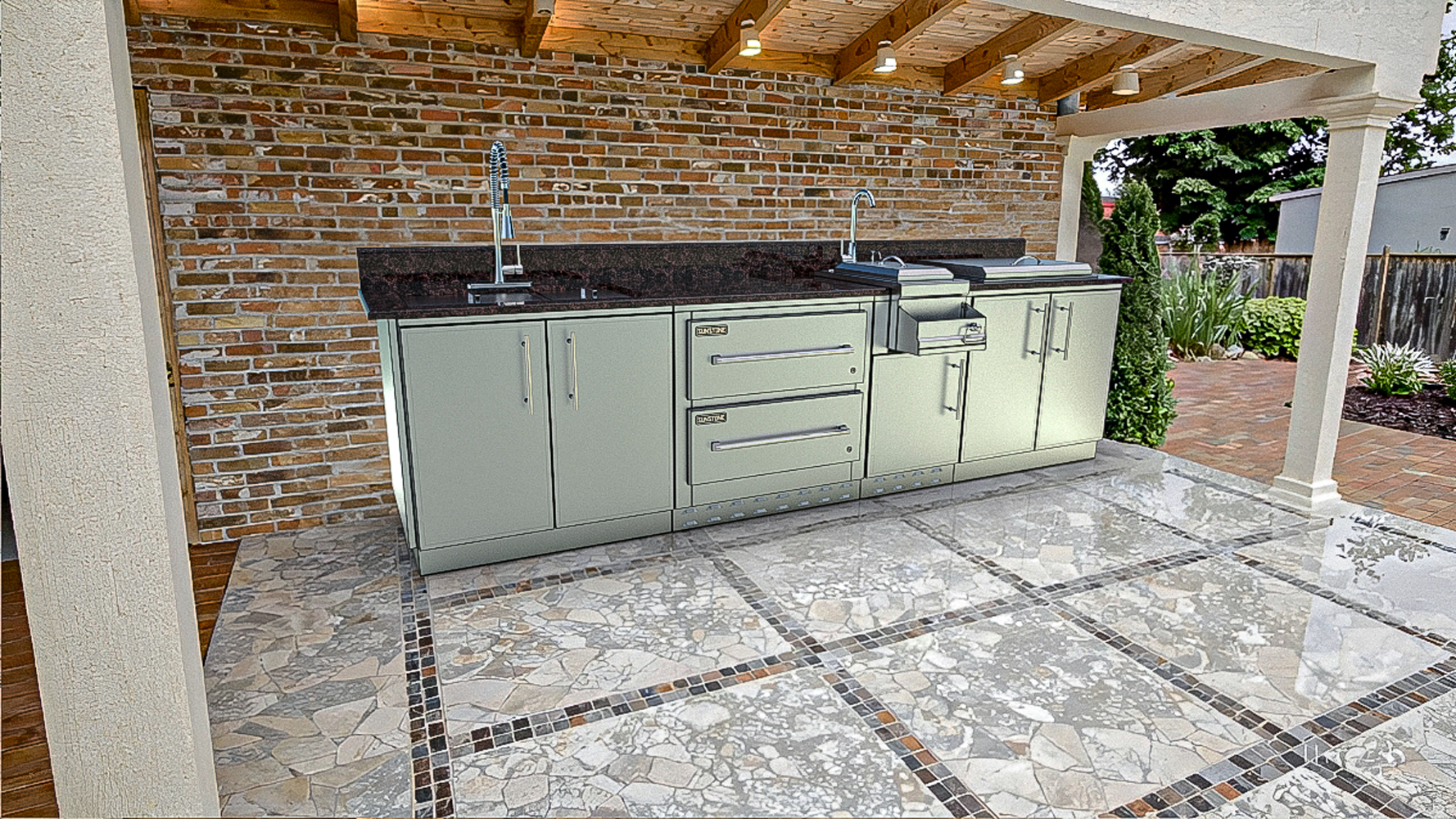 Galley Clean & Prep Cabinet Island Package – SCPGALLEY10.8 10′8″ Outdoor Kitchen Island