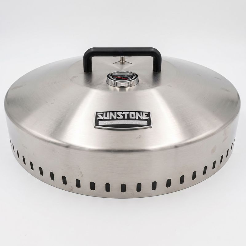 24″ DIA. Large Hood with Exhaust/Temperature Gauge &amp;amp; Sturdy Handle – SUN24PCB‑HOOD