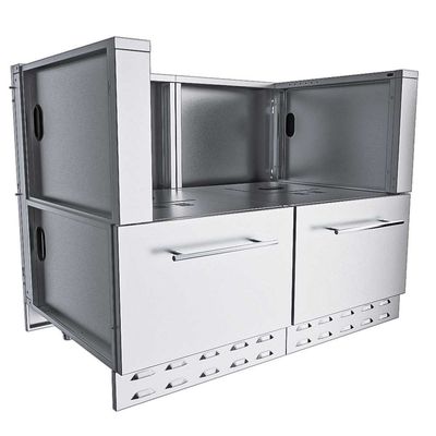 Sunstone 44 In. Sunstone Base Cabinet for UpTo 38 In. Width Cut-Out Pellet Grill - SAC44HGDC