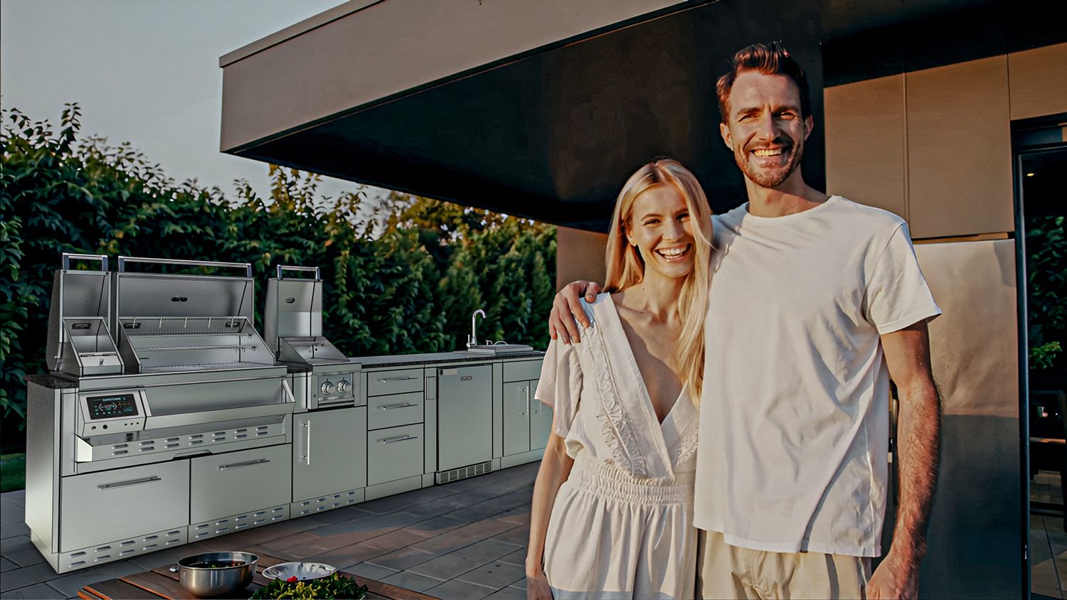 THE CYPRESS 11.6FT Outdoor Cabinet large Island Package - SCPCYPRESS11.6