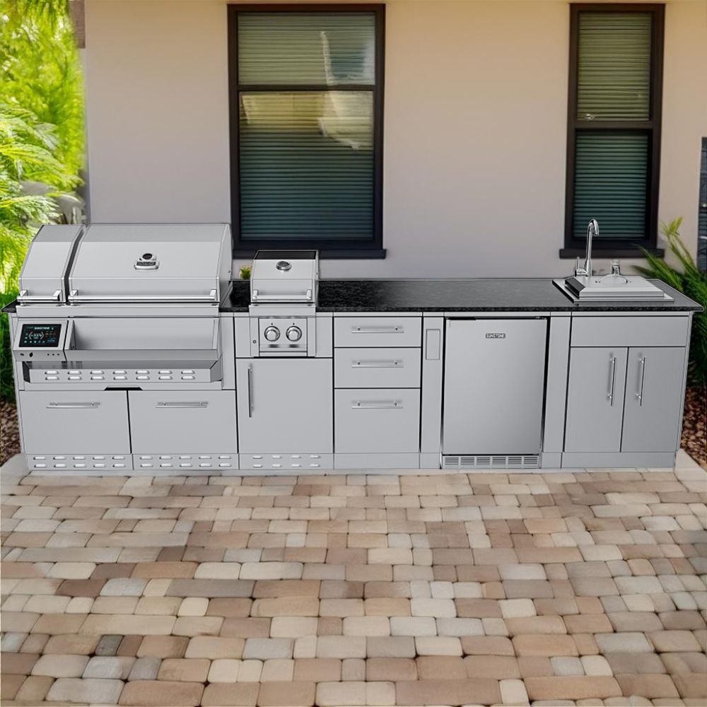 THE CYPRESS 11.6FT Outdoor Cabinet large Island Package - SCPCYPRESS11.6