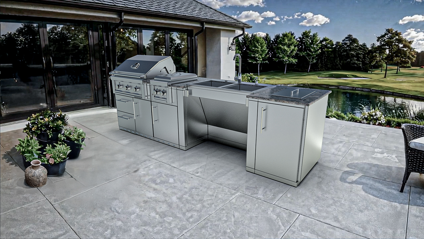 Summit ADA‑Compliant 10′ Outdoor Kitchen Island Package – SCPSUMMIT10