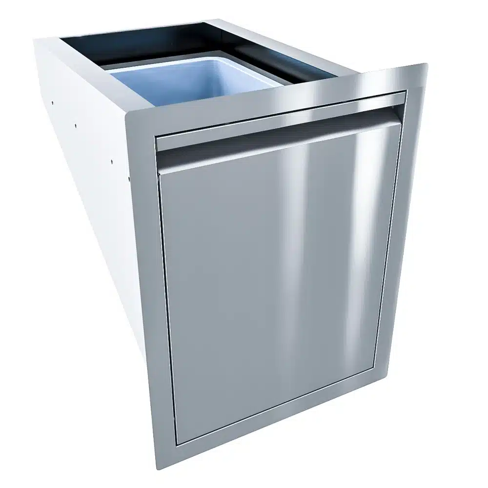 Aruba Series 16″ Trash Drawer w/Bin – ARU-16TRD