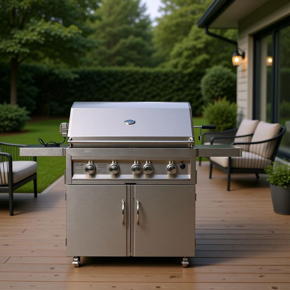 CART4B Stainless Steel Grill Cart – Ultimate Portable Backyard BBQ Station