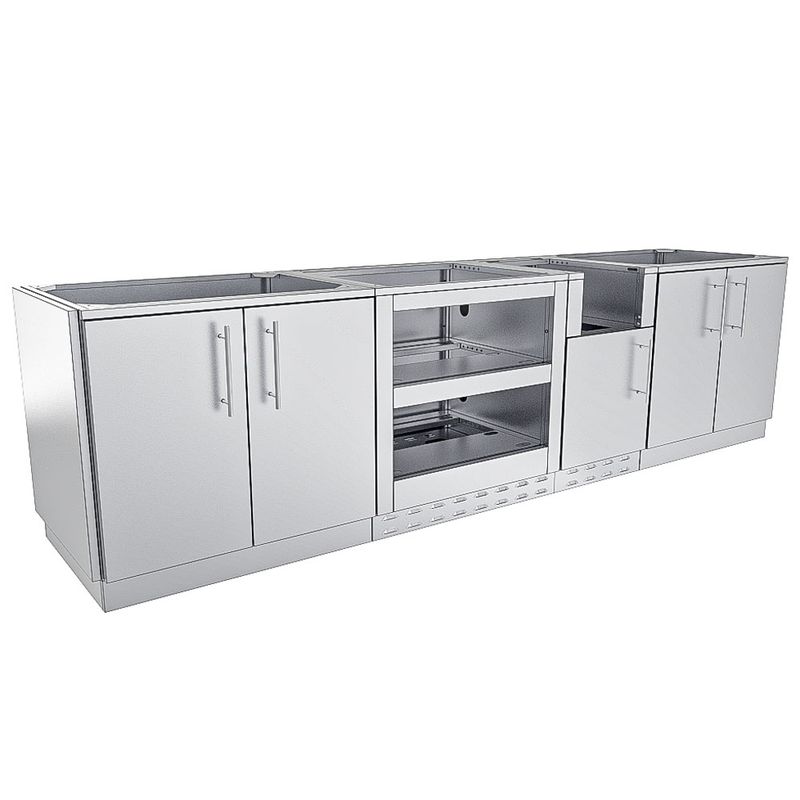 Galley Base Cabinet Island Package – SBP‑GALLEY/BASE 10′8″